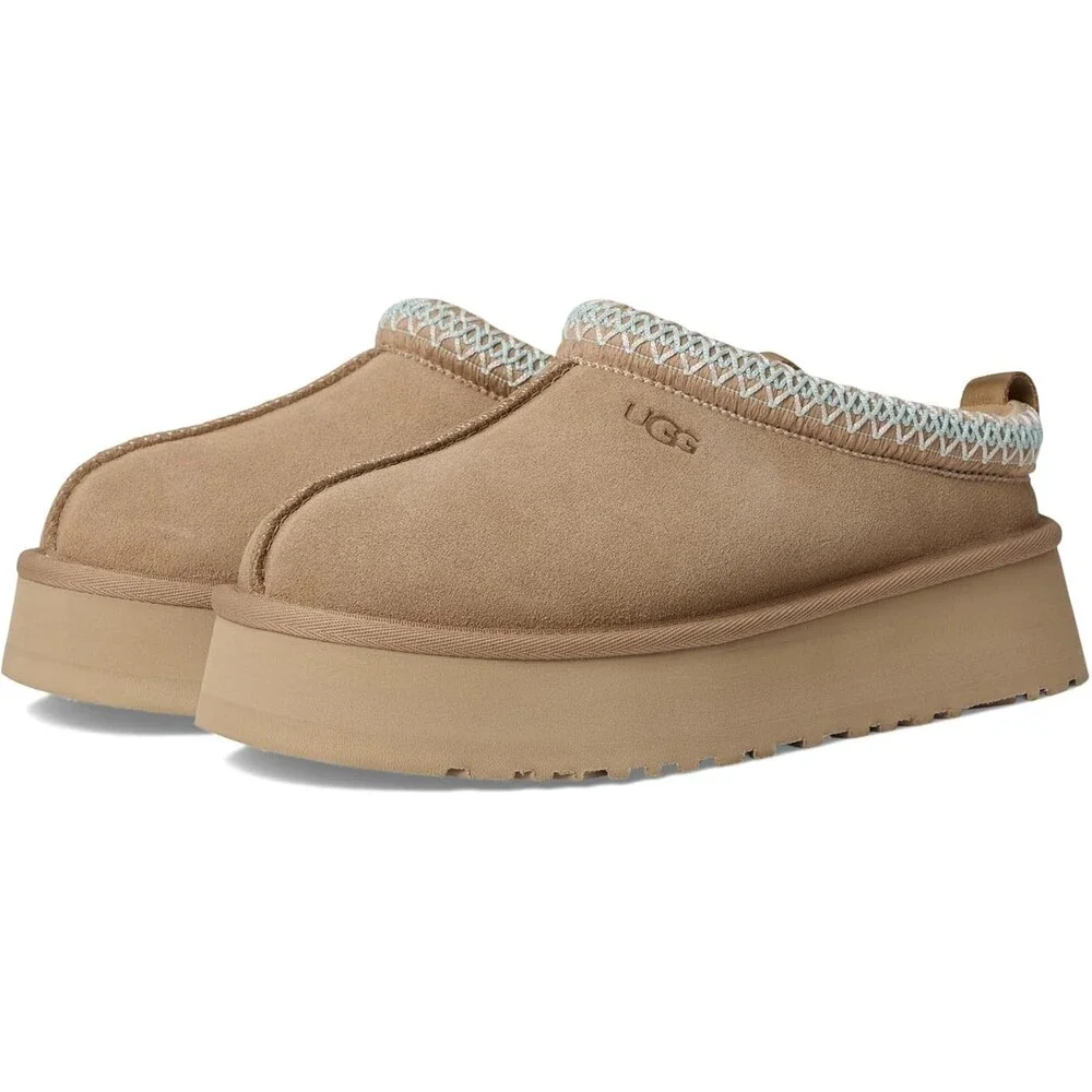 UGG Tazz II 1174471-SAN Slippers Women's 7 Sand Suede Round Toe Platform RHS7243 - Picture 12 of 12